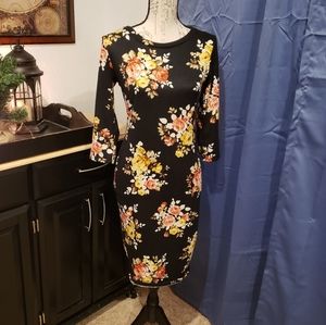 Sexy sweater midi dress